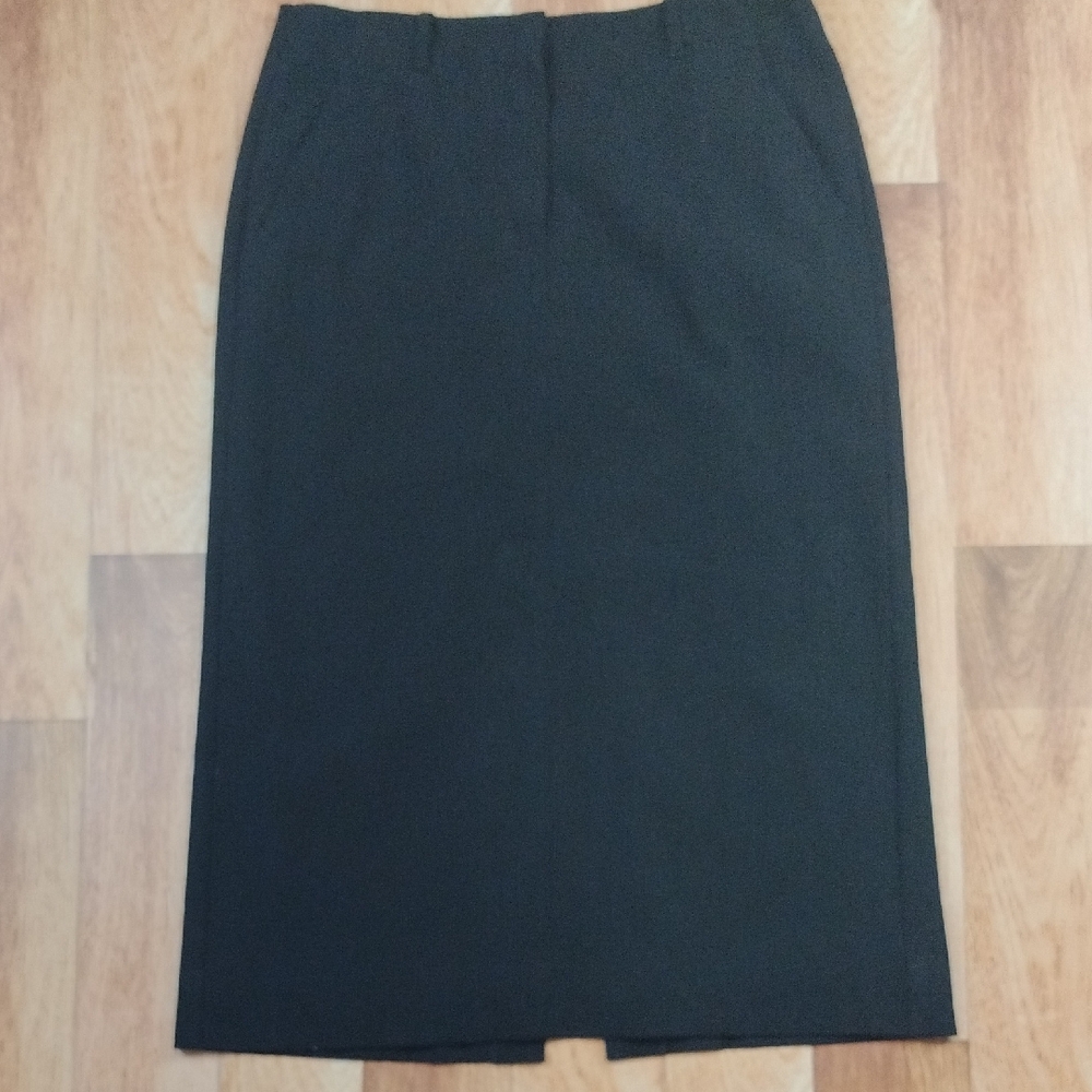 MaxMara Black Pencil Skirt‎ with Slit
